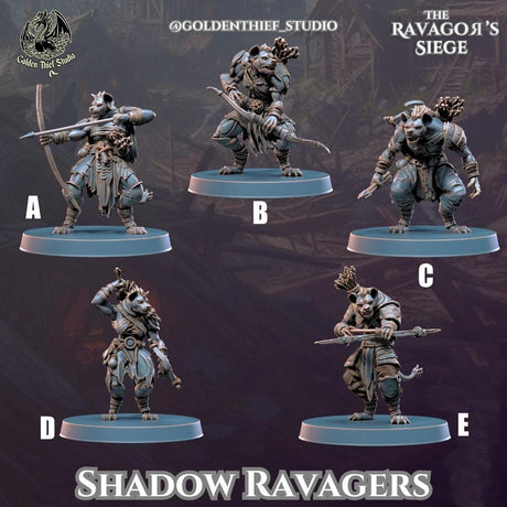 Shadow Ravagers Miniature | A - Tabletop RPG & D&D miniature. Perfect for wargaming & collectors