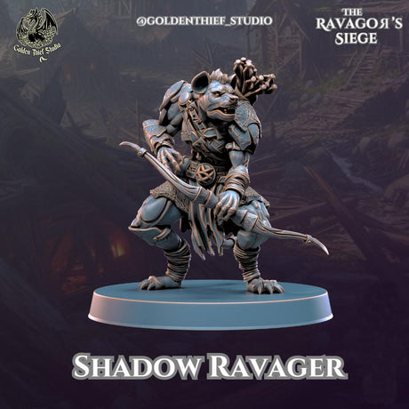 Shadow Ravagers Miniature | B - Tabletop RPG & D&D miniature. Perfect for wargaming & collectors