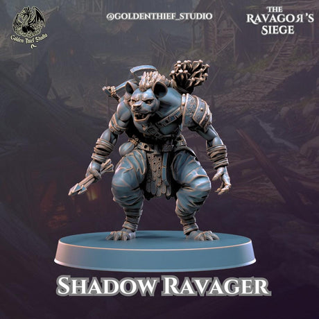 Shadow Ravagers Miniature | C - Tabletop RPG & D&D miniature. Perfect for wargaming & collectors