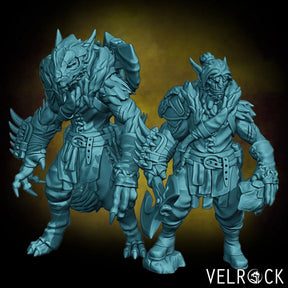 Shapeshifter Miniature | Set of 2 - Tabletop RPG & D&D miniature. Perfect for wargaming & collectors