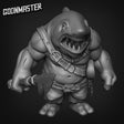Shark Folk Pirate Miniature Fisherman | A - Tabletop RPG & D&D miniature. Perfect for wargaming & collectors