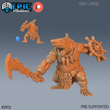 Shark Folk Tribe Miniature | B - Tabletop RPG & D&D miniature. Perfect for wargaming & collectors
