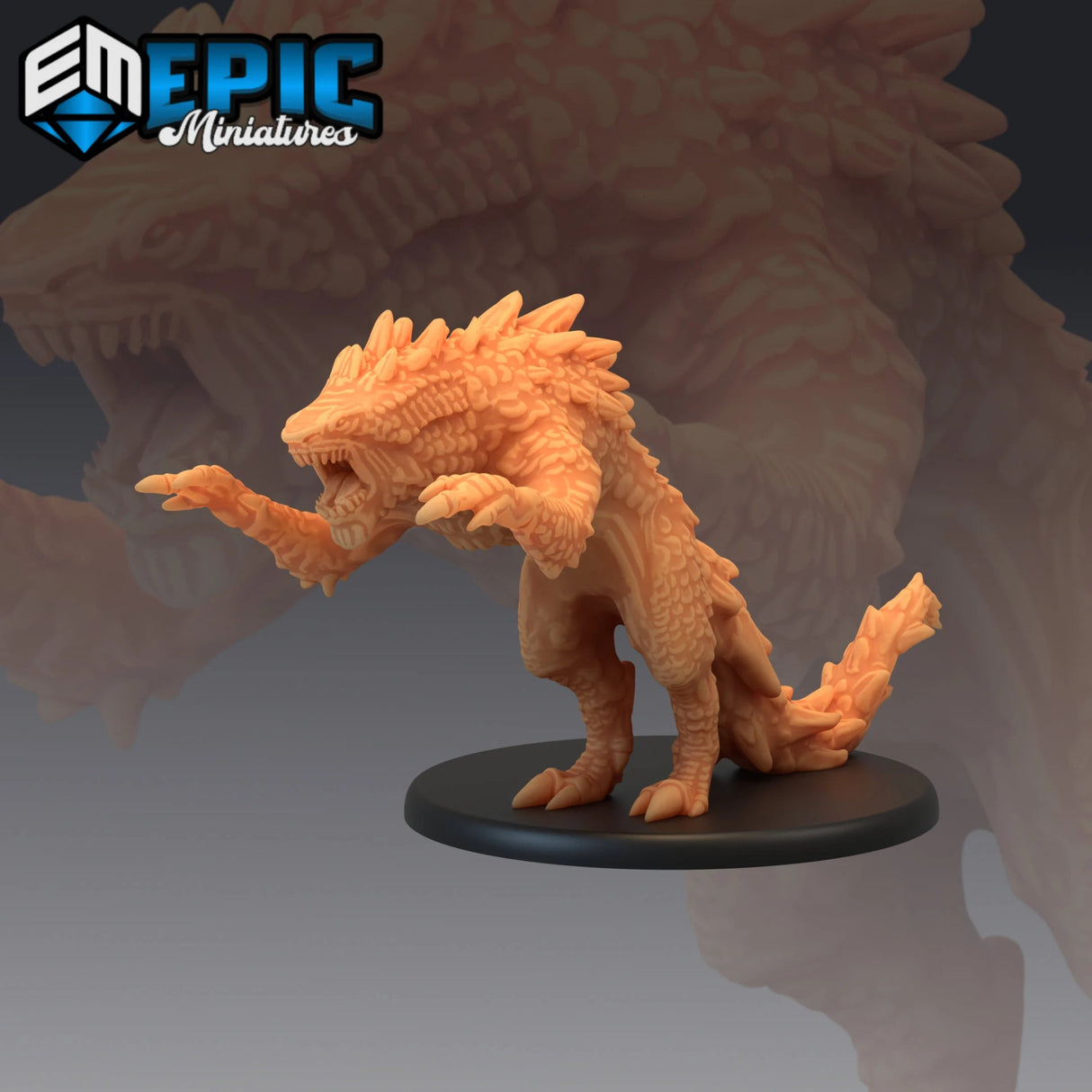 Shark Wolf Miniature | B - Tabletop RPG & D&D miniature. Perfect for wargaming & collectors
