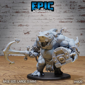 Sharkman Miniature | Sharkman - Tabletop RPG & D&D miniature. Perfect for wargaming & collectors