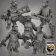 Sheep Folk with Axes Miniature | Set of 5 - Tabletop RPG & D&D miniature. Perfect for wargaming & collectors