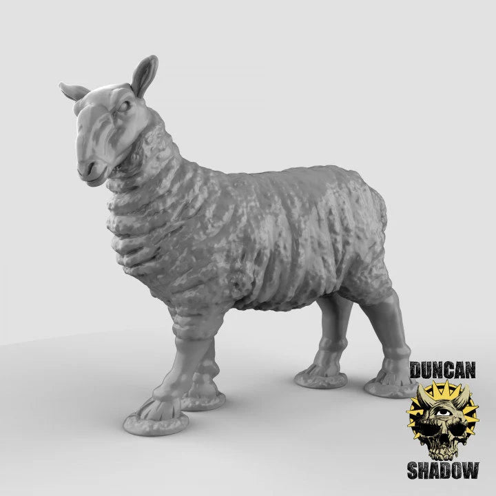 Sheep Miniature | A - Tabletop RPG & D&D miniature. Perfect for wargaming & collectors