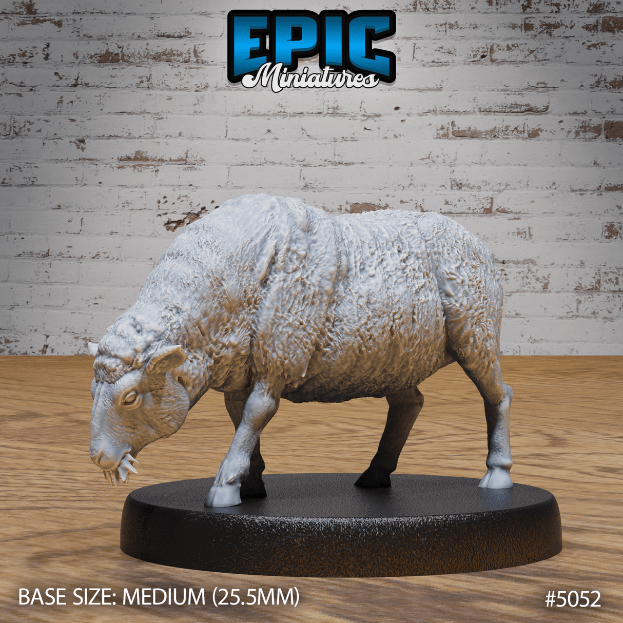 Sheep Miniature | B - Tabletop RPG & D&D miniature. Perfect for wargaming & collectors