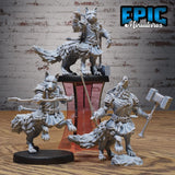 Shepherd Dog Centaur Miniature | Set of 3 - Tabletop RPG & D&D miniature. Perfect for wargaming & collectors