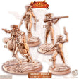 Sheriff Vienna Female Lawbringer Miniature | Set of 4 - Tabletop RPG & D&D miniature. Perfect for wargaming & collectors