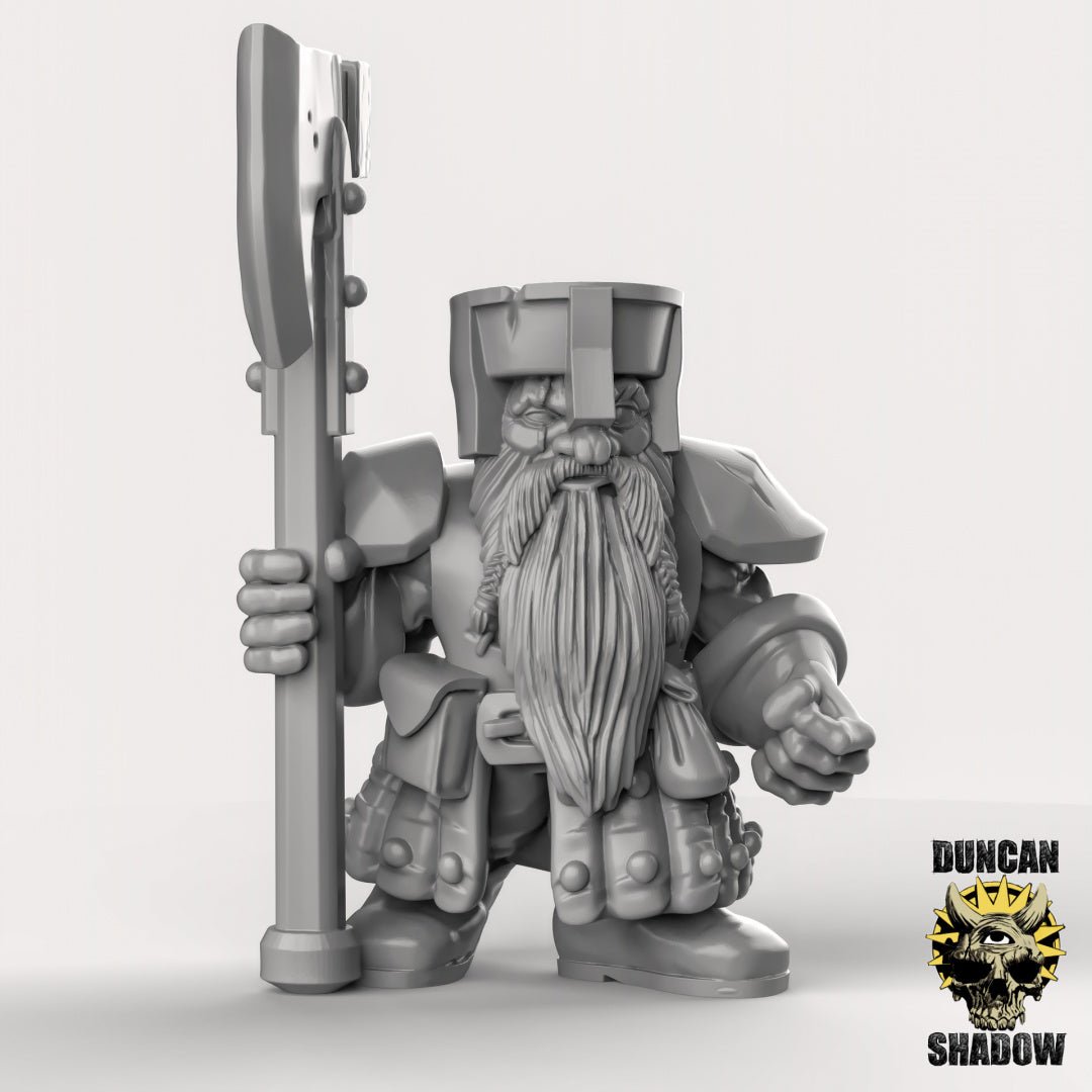 Shield Dwarf Miniature - A - 28mm
