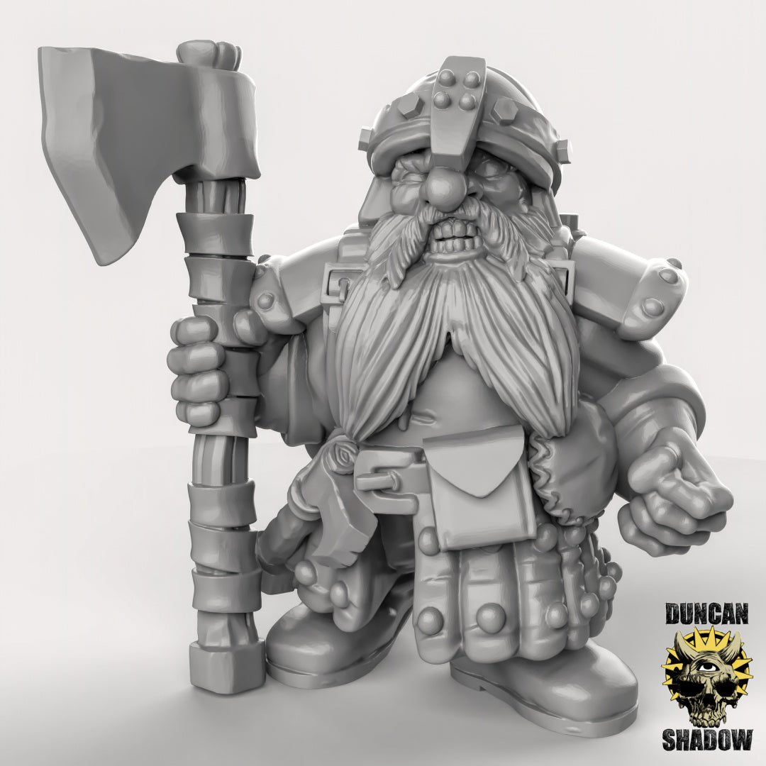 Shield Dwarf Miniature - A - 32mm