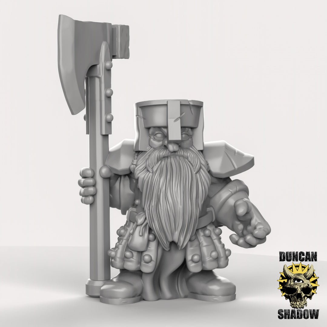 Shield Dwarf Miniature - C - 32mm