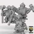 Shield Dwarf Miniature blacksmiths | Set of 3 - Tabletop RPG & D&D miniature. Perfect for wargaming & collectors
