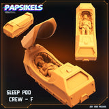 Ships Hibernating Station Miniature | Full Set All Models - Tabletop RPG & D&D miniature. Perfect for wargaming & collectors