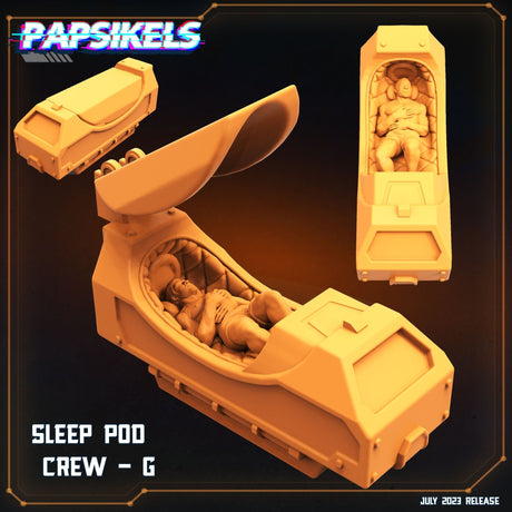 Ships Hibernating Station Miniature | Full Set All Models - Tabletop RPG & D&D miniature. Perfect for wargaming & collectors