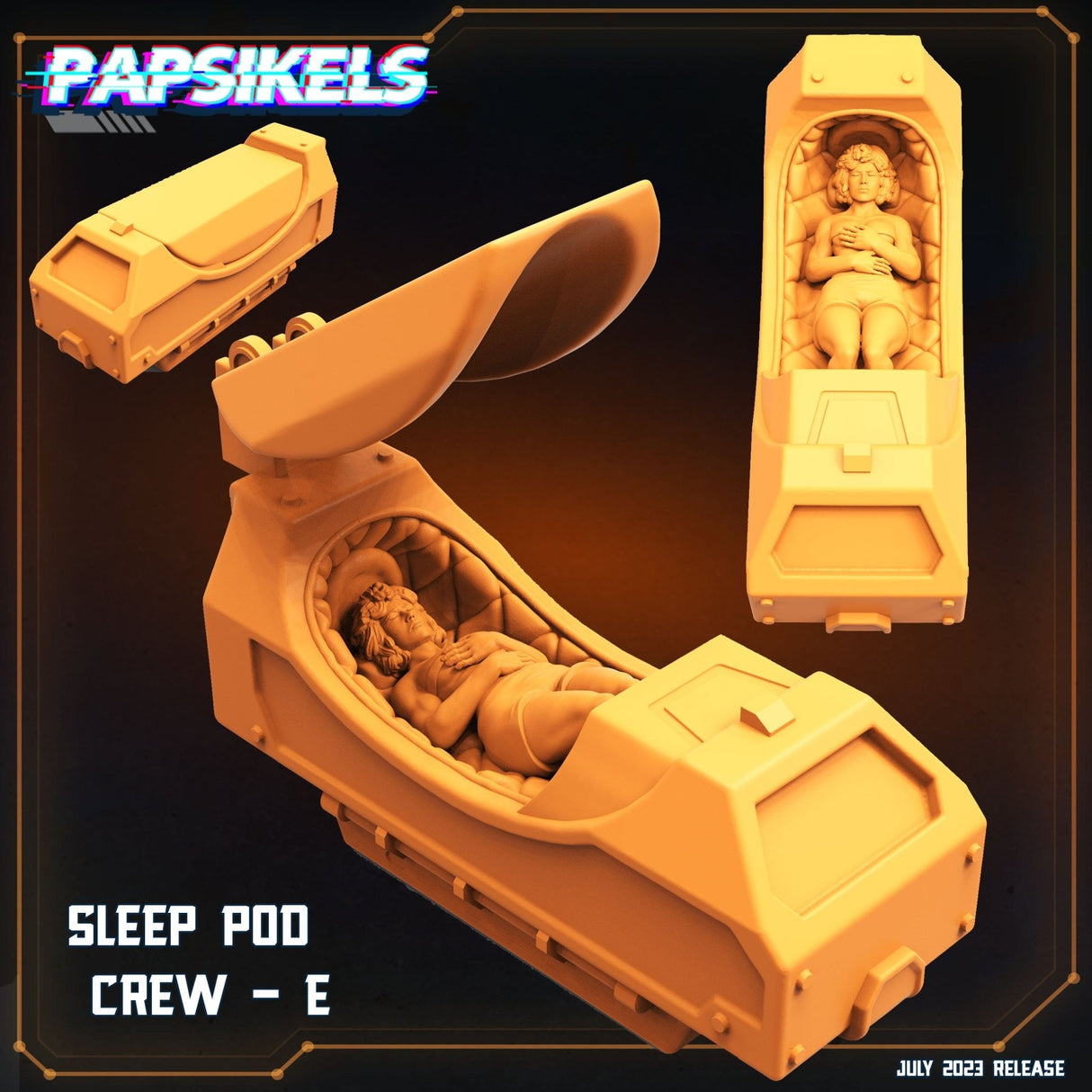 Ships Hibernating Station Miniature | Full Set All Models - Tabletop RPG & D&D miniature. Perfect for wargaming & collectors