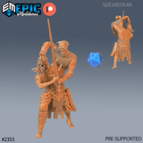 Siamese Zombie Miniature | A - Tabletop RPG & D&D miniature. Perfect for wargaming & collectors