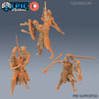 Siamese Zombie Miniature | Set of 3 - Tabletop RPG & D&D miniature. Perfect for wargaming & collectors