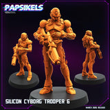 Silicon Cyborg Troopers Miniature | Cyborg Trooper 6 - Tabletop RPG & D&D miniature. Perfect for wargaming & collectors