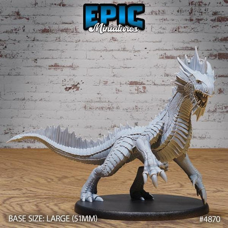 Silver Drake Miniature | 4870 - Tabletop RPG & D&D miniature. Perfect for wargaming & collectors