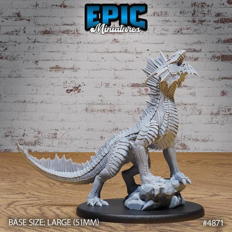 Silver Drake Miniature | 4871 - Tabletop RPG & D&D miniature. Perfect for wargaming & collectors