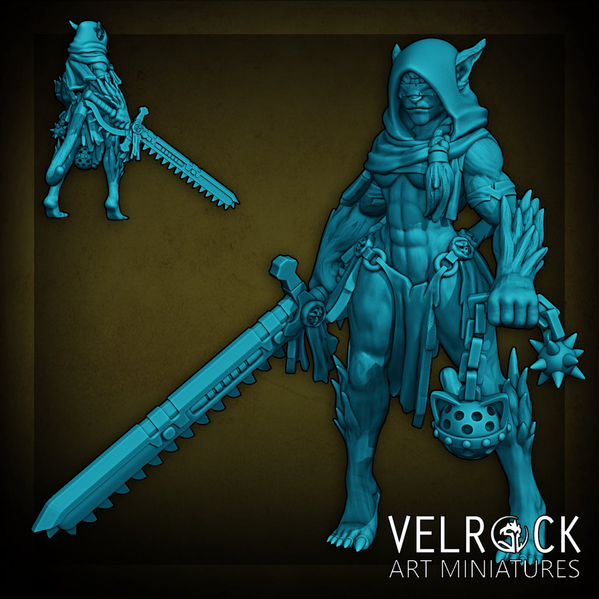 Sisters of Choas Miniature | B - Tabletop RPG & D&D miniature. Perfect for wargaming & collectors