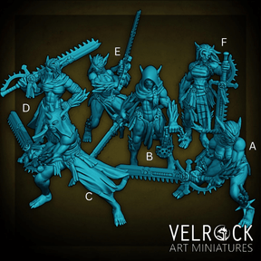 Sisters of Choas Miniature | Set of 6 - Tabletop RPG & D&D miniature. Perfect for wargaming & collectors