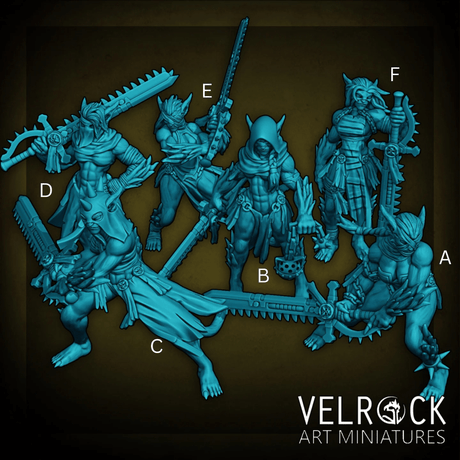 Sisters of Choas Miniature | Set of 6 - Tabletop RPG & D&D miniature. Perfect for wargaming & collectors