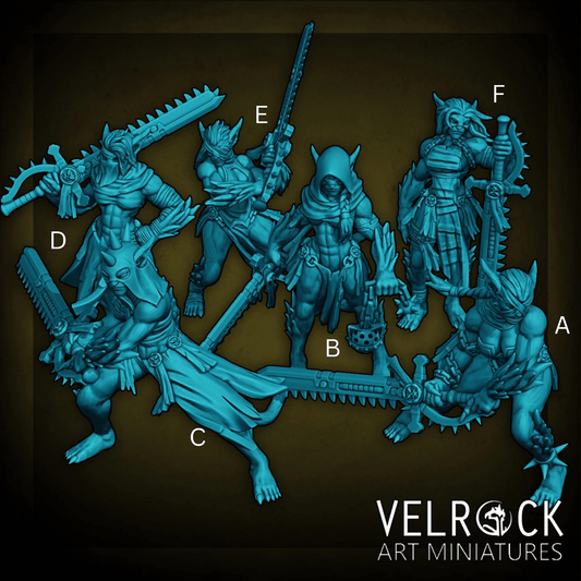 Sisters of Choas Miniature - Set of 6 - 32mm