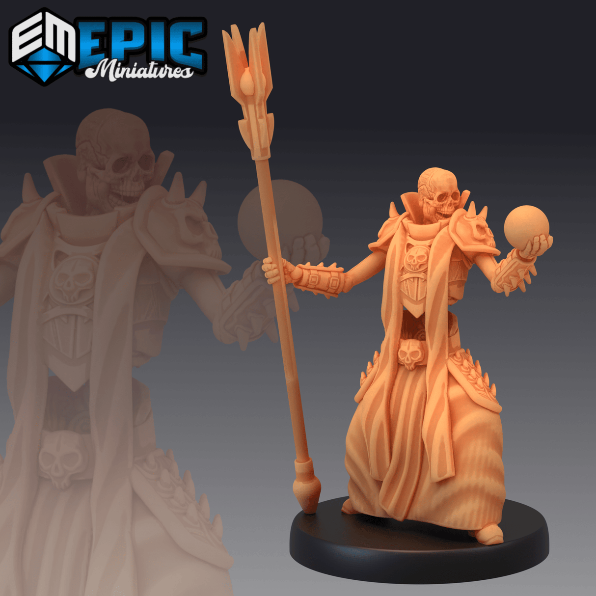 Skeleton Army Miniature set 3 | B - Tabletop RPG & D&D miniature. Perfect for wargaming & collectors