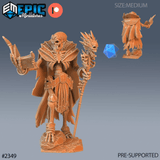 Skeleton Lich Minaiture | C - Tabletop RPG & D&D miniature. Perfect for wargaming & collectors