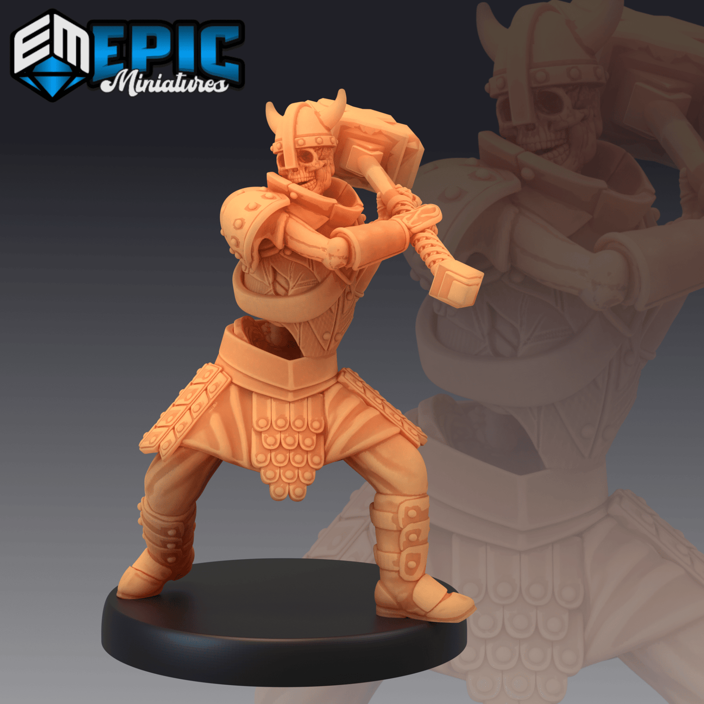 Skeleton Army Miniature - D - 28mm