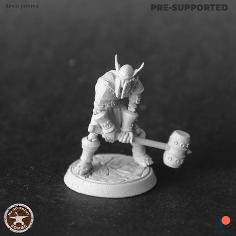 Skeleton Champion Miniature | A - Tabletop RPG & D&D miniature. Perfect for wargaming & collectors