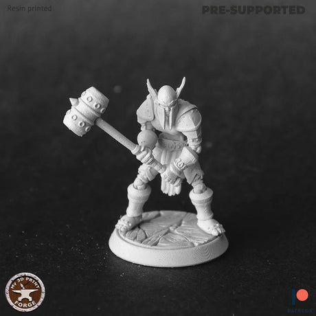 Skeleton Champion Miniature | B - Tabletop RPG & D&D miniature. Perfect for wargaming & collectors