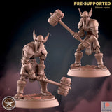 Skeleton Champion Miniature | Set of 2 - Tabletop RPG & D&D miniature. Perfect for wargaming & collectors