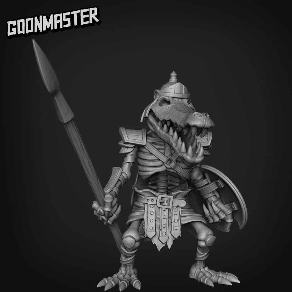 Skeleton Croc Animal Miniature | C - Tabletop RPG & D&D miniature. Perfect for wargaming & collectors