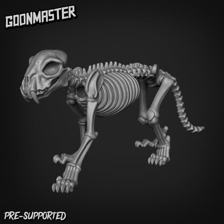Skeleton Dog Miniature | D - Tabletop RPG & D&D miniature. Perfect for wargaming & collectors