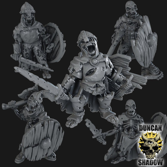 Skeleton Guards Miniature - Set of 5 - 32mm