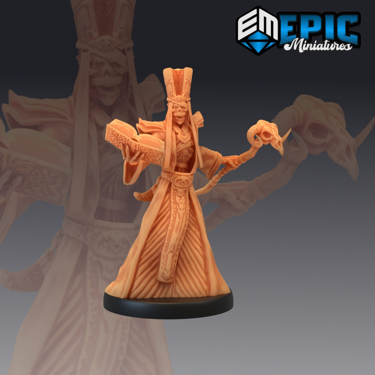 Skeleton Miniature | 2 - Tabletop RPG & D&D miniature. Perfect for wargaming & collectors
