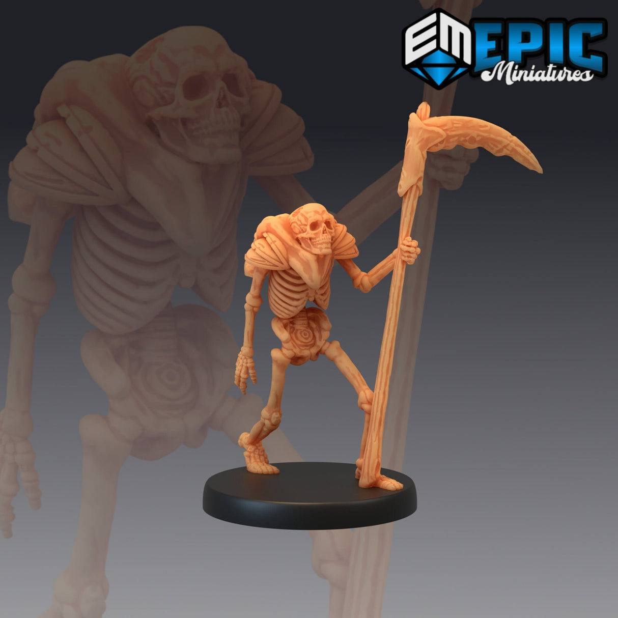 Skeleton Miniature | 8 - Tabletop RPG & D&D miniature. Perfect for wargaming & collectors