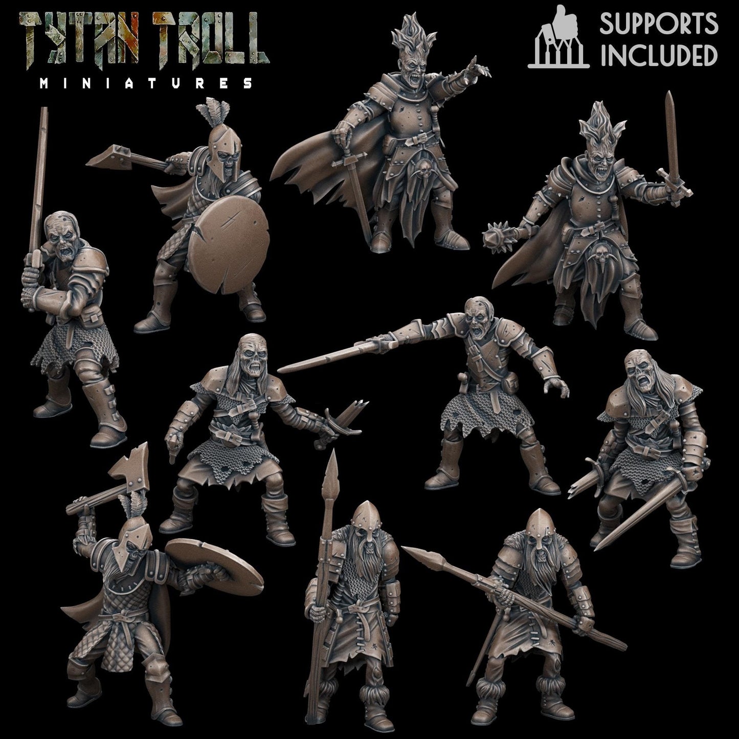 Skeleton Warriors Miniature - Full Set All Models - 32mm