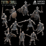 Skeleton Warriors Miniature set 2 | Full Set All Models - Tabletop RPG & D&D miniature. Perfect for wargaming & collectors