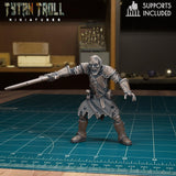 Skeleton Warriors Miniature set 2 | Zombie C - Tabletop RPG & D&D miniature. Perfect for wargaming & collectors