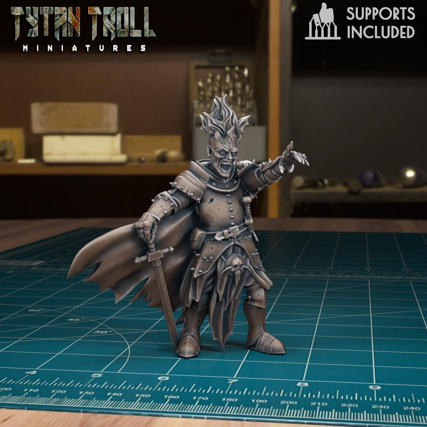 Skeleton Warriors Miniature - Zombie E - 32mm