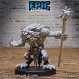 Skull Bear Miniature | 4687 - Tabletop RPG & D&D miniature. Perfect for wargaming & collectors