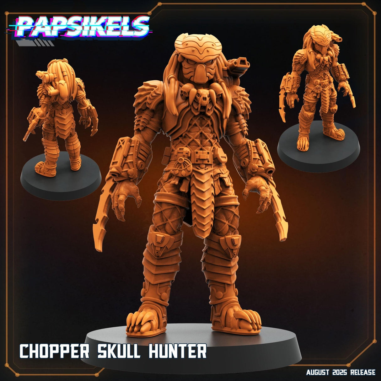 Skull Hunter | Chopper Hunter 1 - Tabletop RPG & D&D miniature. Perfect for wargaming & collectors