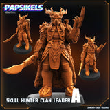 Skull Hunter Clan Leader | A - Tabletop RPG & D&D miniature. Perfect for wargaming & collectors