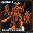 Skull Hunter Clan Leaders | A - Tabletop RPG & D&D miniature. Perfect for wargaming & collectors