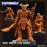 Skull Hunter Clan Leaders | A - C - Tabletop RPG & D&D miniature. Perfect for wargaming & collectors