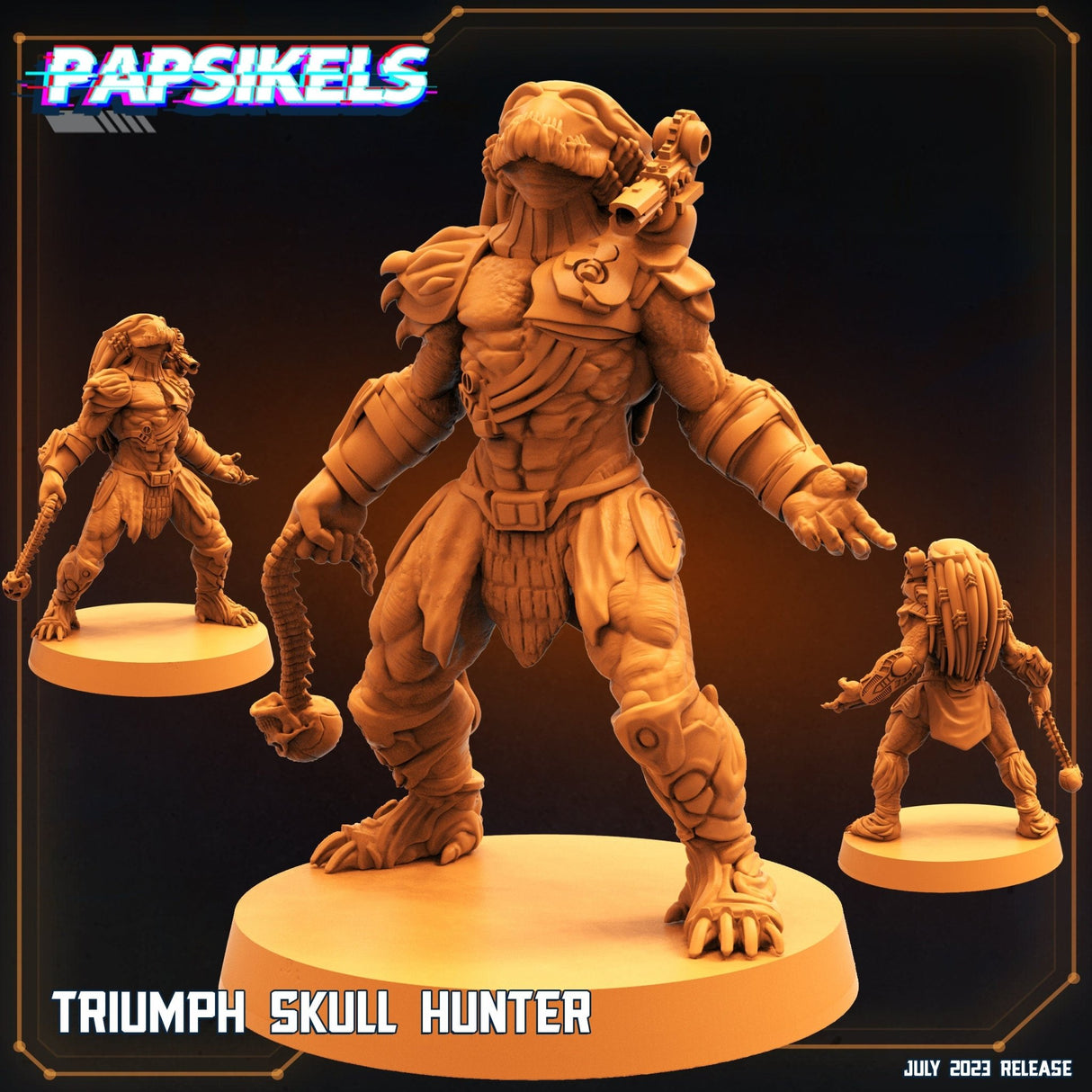 Skull Hunter Miniature | Triumph - Tabletop RPG & D&D miniature. Perfect for wargaming & collectors